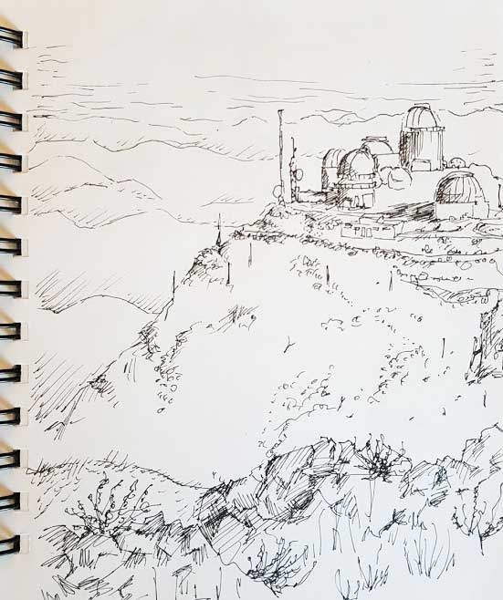 <q>La Silla Observatory</q>, fineliner